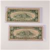 Image 2 : 2pc 1950, 1950D U.S. Federal Reserve Ten Dollar Notes