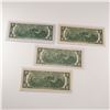 Image 2 : 4pc 1976 U.S. Federal Reserve Two Dollar 1st Day Issue, Consecutive Numbers