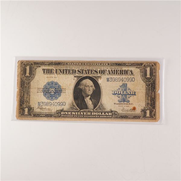 1923 U.S. Silver Certificate One Dollar Large Note