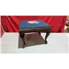 Image 1 : VTG Needlepoint Cabriole Leg Footstool