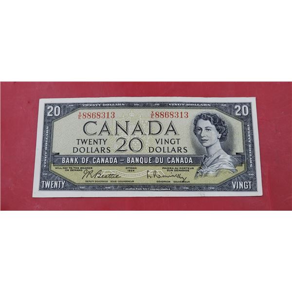 1954 Bank of Canada $20 Banknote