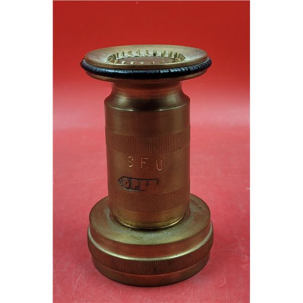 VTG Brass Fire Hose Nozzle