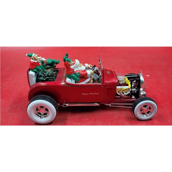 Diecast Christmas 1929 Ford Roadster w/ Santa & Elves