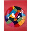 Image 1 : Abstract Art Glass Plate