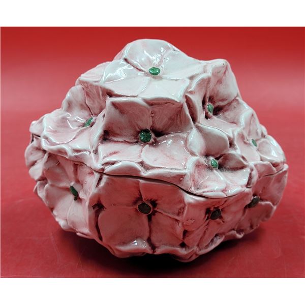 Vietri Incanto Floral Lidded Bowl Made in Italy