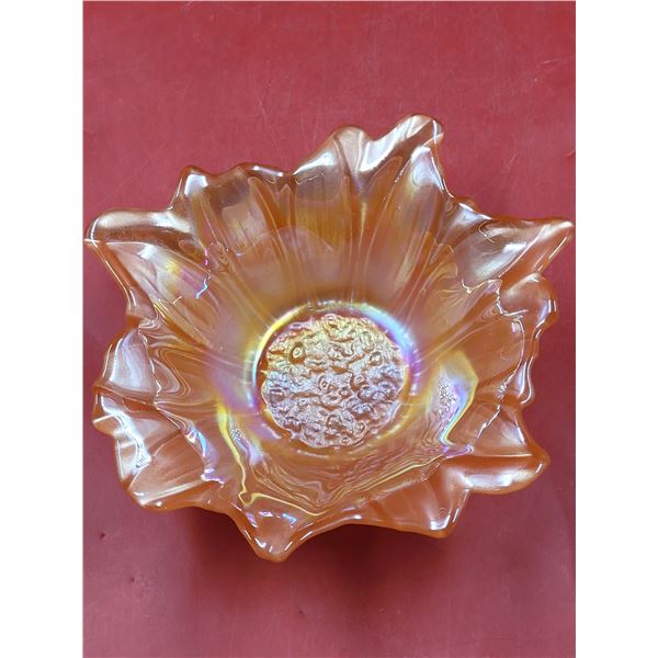 Carnival Glass Sunflower Bowl