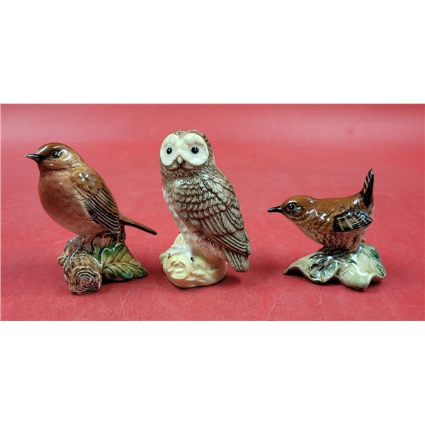 3 Beswick Bird Figurines Made in England