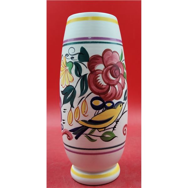 Hand-Painted Poole Pottery Vase Made in England