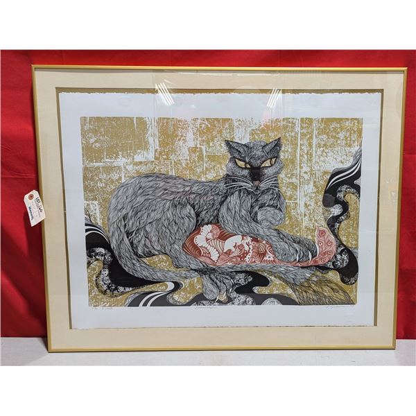 Framed "Dreamskeeper" Screenprint by Pnina Granirer