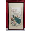 Image 1 : Framed Original "The Awakening of Spring" Silk Painting by Wei Tseng Yang w/ COA