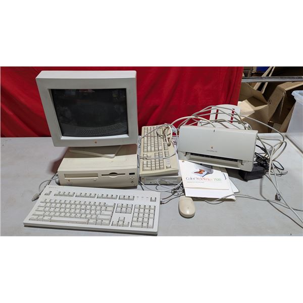 Macintosh IC 630 Desktop w/ 2 Keyboards, Color StyleWriter 1500, & More