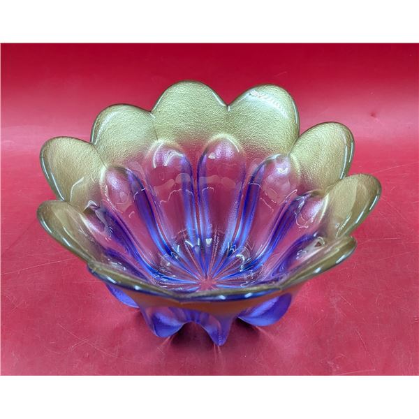 Art Glass Flower Bowl