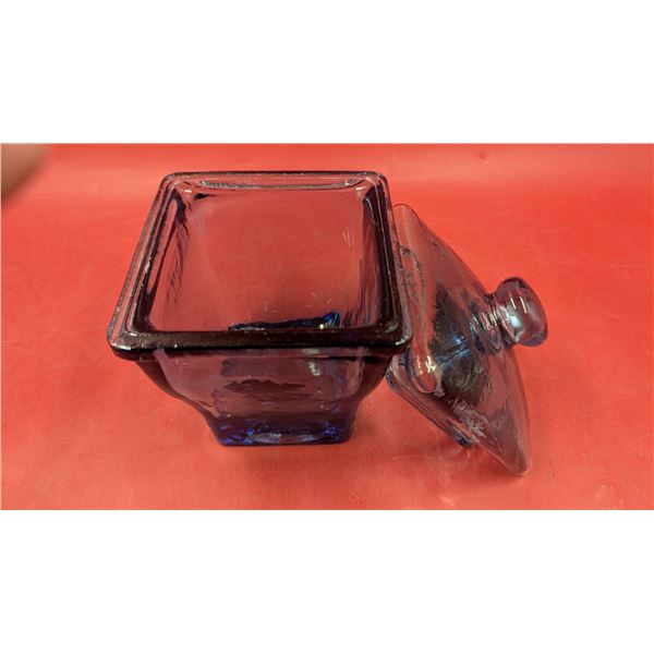 Blue Lidded Candy/Nut Dish