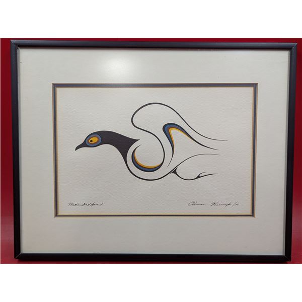 Framed Original "Mother Bird Spirit" Painting by Clemence Wescoupe