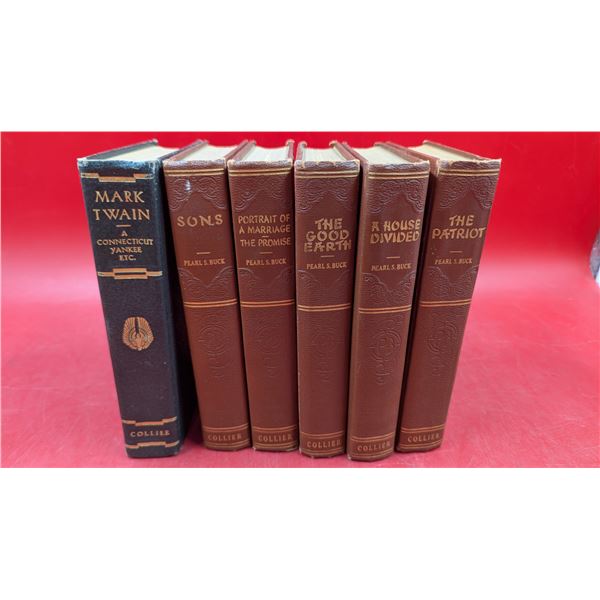 Lot of VTG Books w/ Mark Twain & Pearl S. Buck