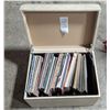 Image 1 : Storage Ottoman w/ Assorted Vinyl Records
