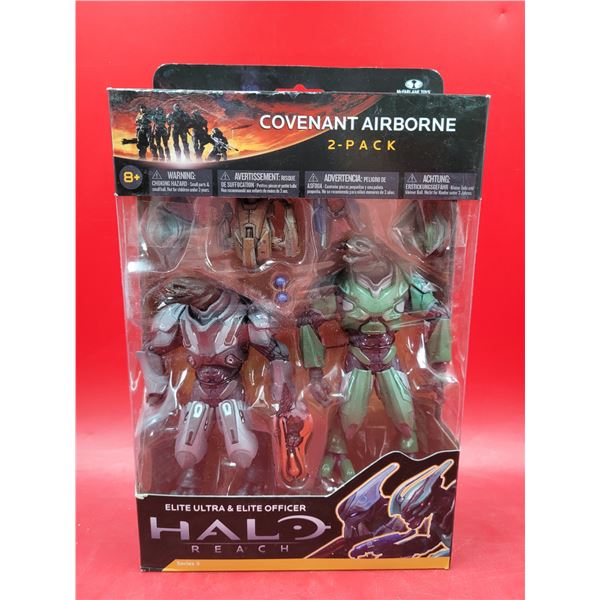 Sealed McFarlane Toys Halo Reach Covenant Airborne Elite Ultra & Elite Officer 2-Pack