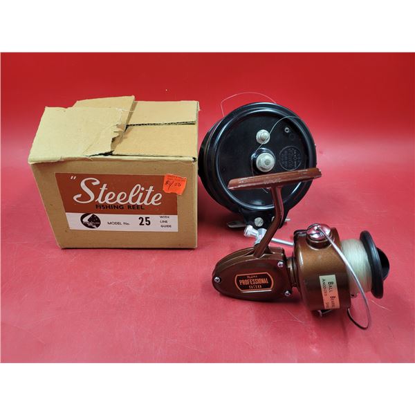 Steelite Model No. 25 Fishing Reel & Point Professional 930 Ball Bearing Fishing Reel