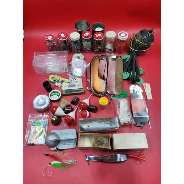 Fishing Supplies Lot w/ Lures, Bobbers, & More