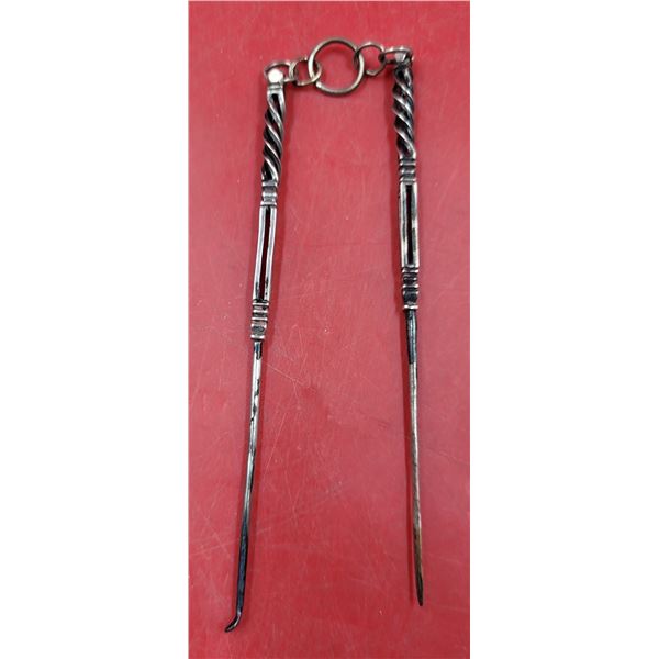 Antique Silver Chinese Opium Chatelaine