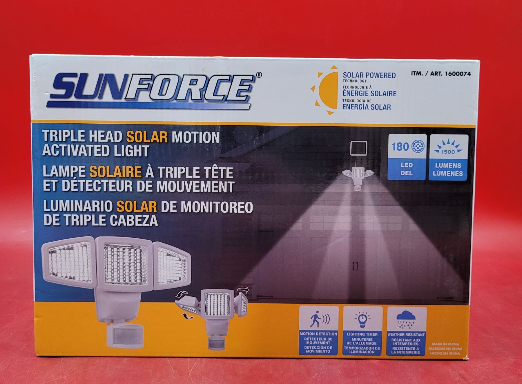 Sunforce Triple Head Solar Motion Activated Light