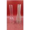 Image 1 : 2 Oil Lamp Chimneys