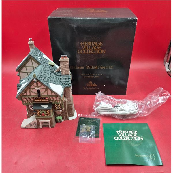 Department 56 Hand-Painted Porcelain "The Pied Bull Inn" Figurine