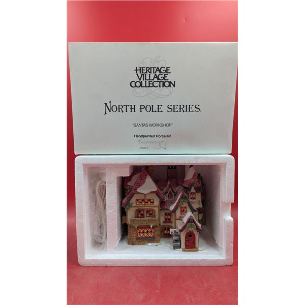 Department 56 Hand-Painted Porcelain "Santa's Workshop" Figurine