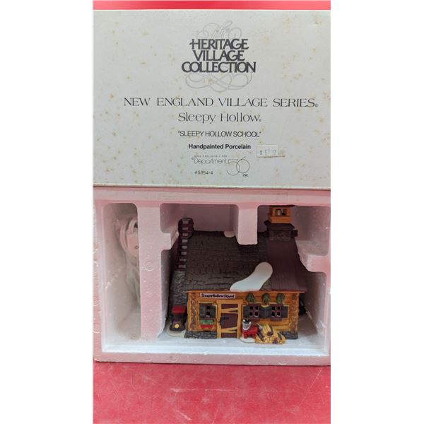 Department 56 Hand-Painted Porcelain "Sleepy Hollow School" Figurine