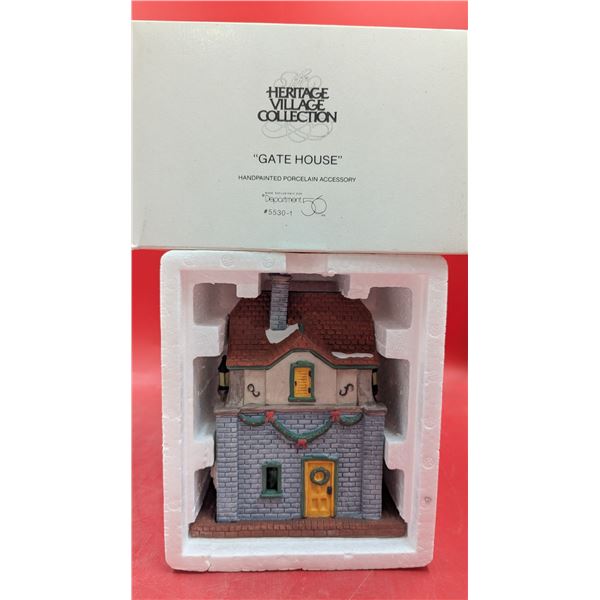 Department 56 Hand-Painted Porcelain "Gate House" Figurine