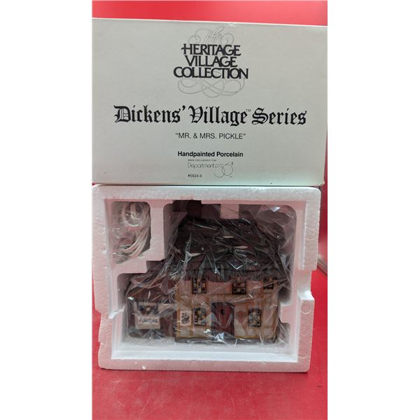 Department 56 Hand-Painted Porcelain "Mr. & Mrs. Pickle" Figurine