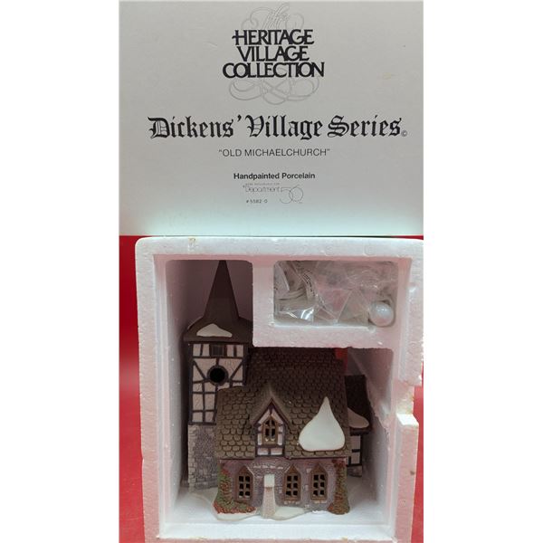 Department 56 Hand-Painted Porcelain "Old Michael Church" Figurine