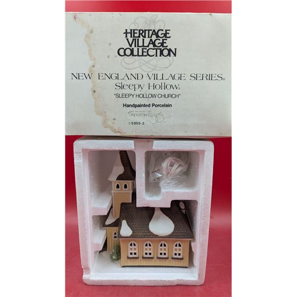 Department 56 Hand-Painted Porcelain "Sleepy Hollow Church" Figurine