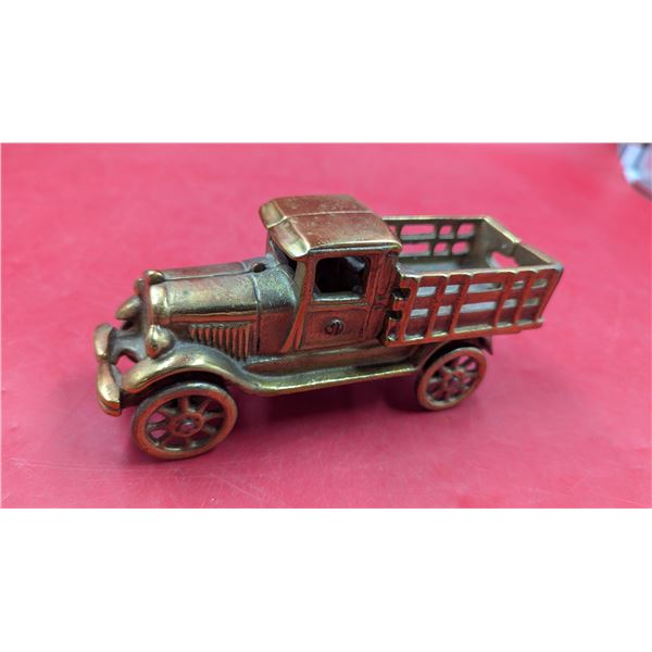 VTG Brass Truck Figurine