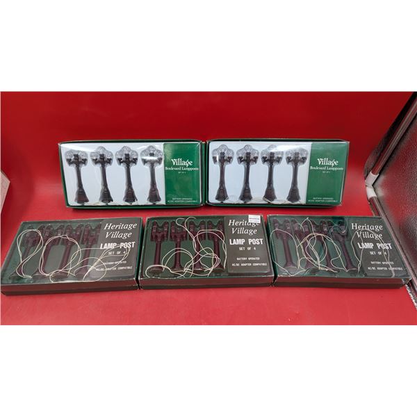 5 Boxes Of Heritage Village Lamp Posts