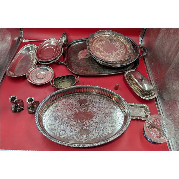 Lot of Silver Plated Servingware