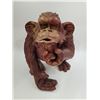 Image 1 : Wooden Carved Monkey Statue