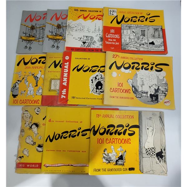 Norris Cartoon Book Lot