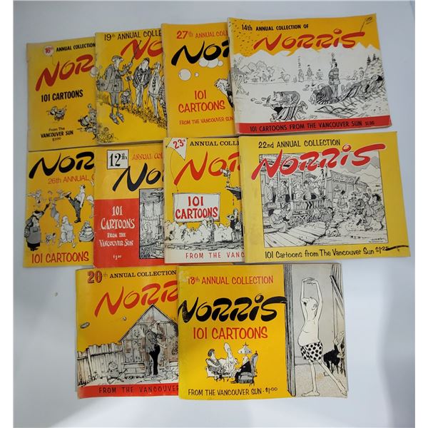 Norris Cartoon Book Lot