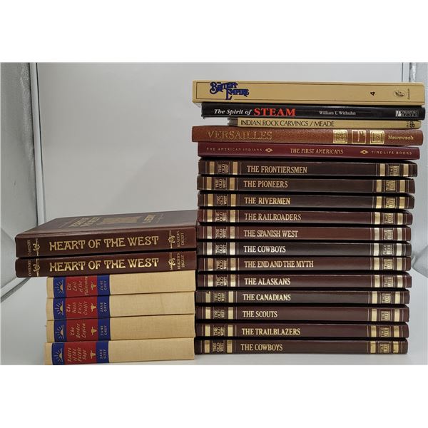 The Old West Leather Book Lot