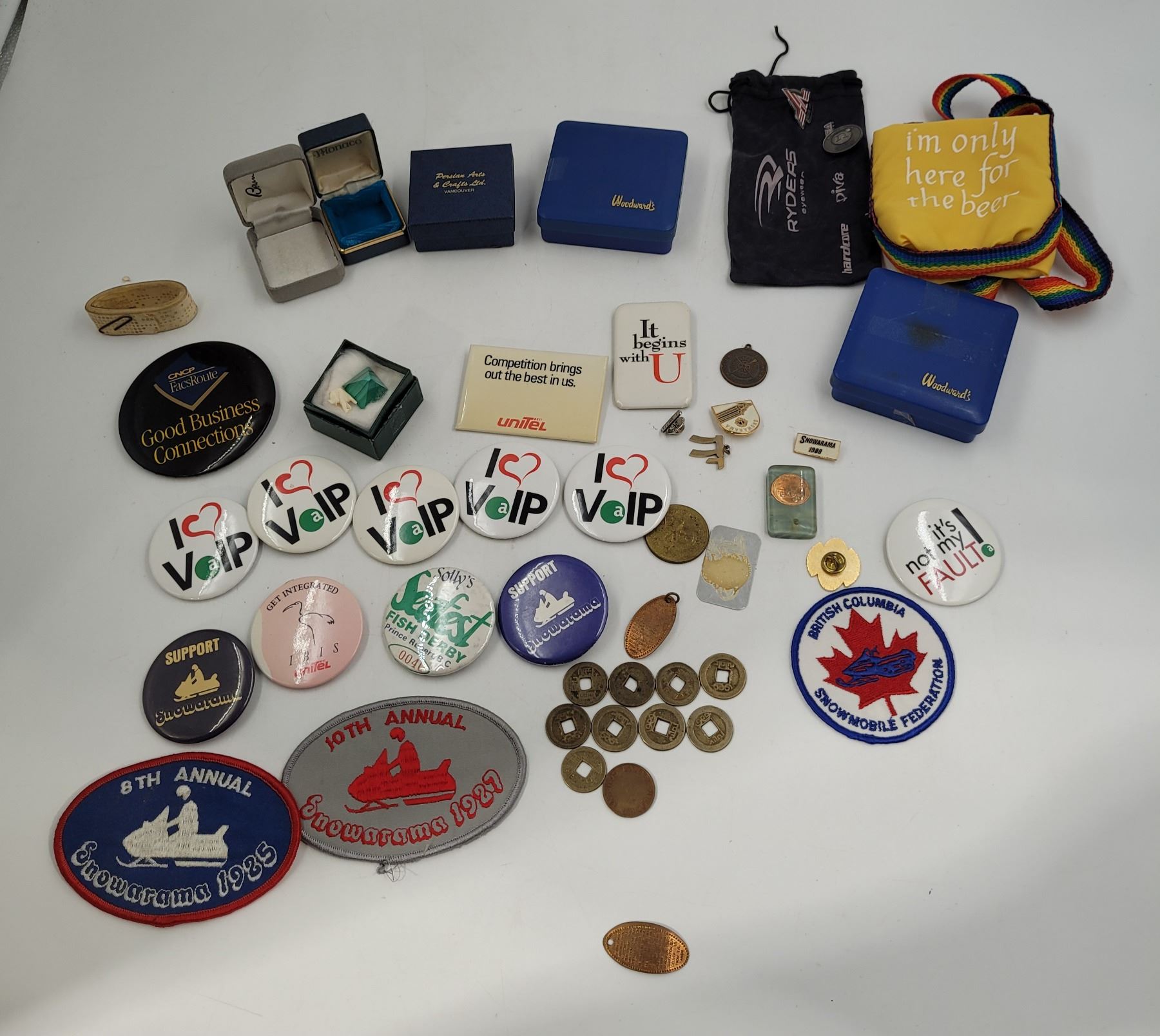 Swag Pins and coin lot