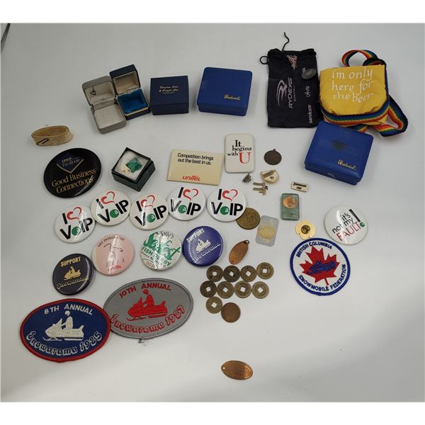 Swag Pins and coin lot