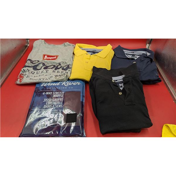 Tommy Hilfiger Polos, Coors T Shirt and waffle shirt