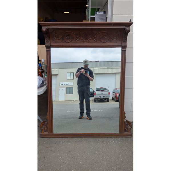 Antique Mantle Mirror