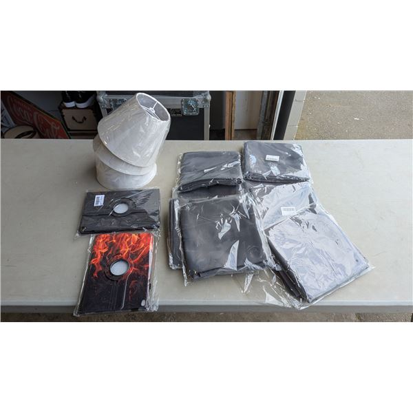 Black out curtains, Tablet Covers and Lamp shades