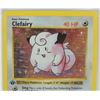 Image 3 : #5 PSA 5 1999 Pokémon Clefairy Holo 1st Edition #5