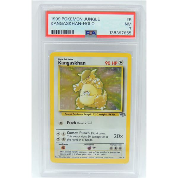 #23 PSA 7 1999 Pokémon Jungle Kangaskhan Holo #5
