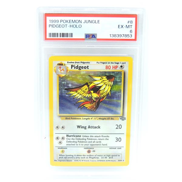 #26 PSA 6 1999 Pokémon Jungle  Pigeot Holo #8