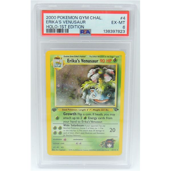 #34 PSA 6 2000 Pokémon Gym Chal Erika's Venusaur