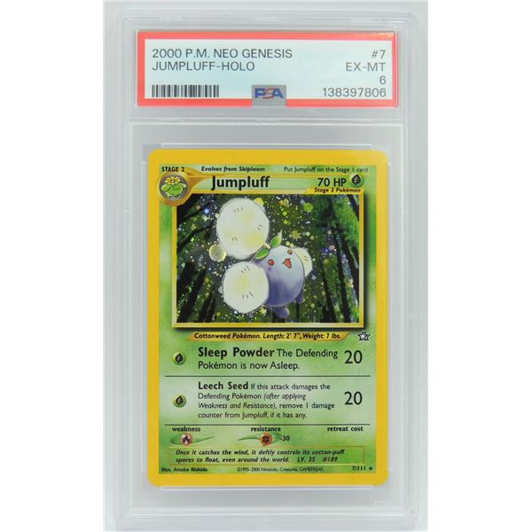#64 PSA 6 Pokémon Neo Genesis Jumpluff Holo #7